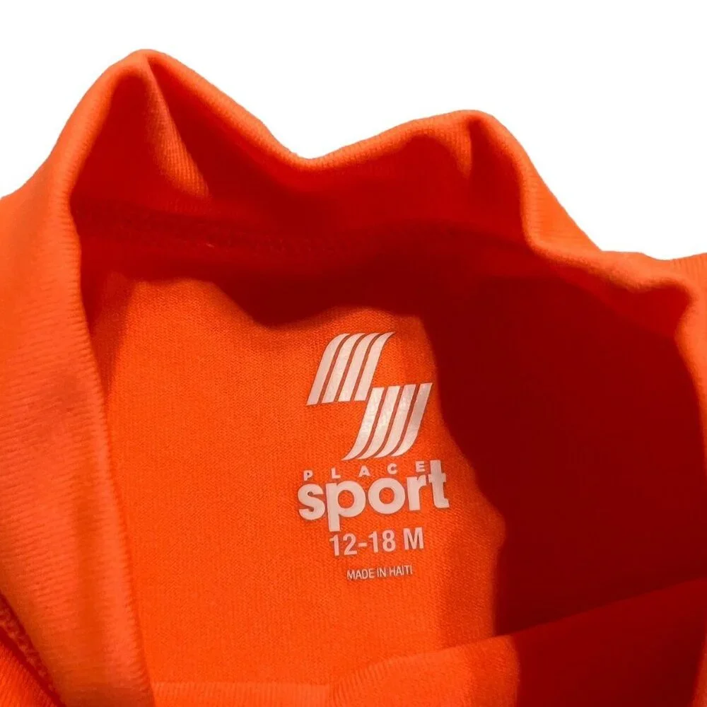 Place Sport 12-18m Bright Orange Swim Rashguard